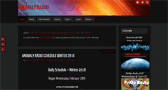 Desktop Screenshot of anomalyradio.com