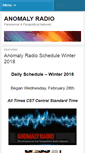 Mobile Screenshot of anomalyradio.com