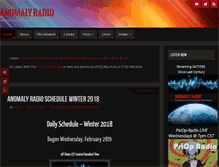 Tablet Screenshot of anomalyradio.com